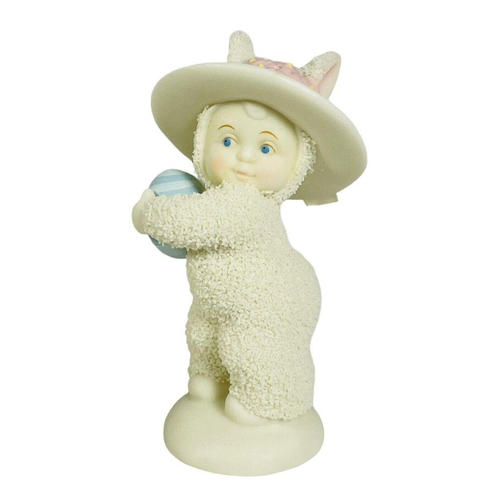 Department 56 Snowbunnies Bonnets & Bows White Porcelain Bisque Figurine 2003